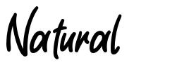 Natural шрифт