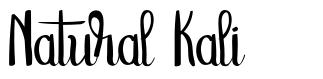 Natural Kali 字形