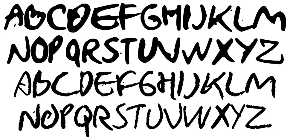 Natural Writing font specimens