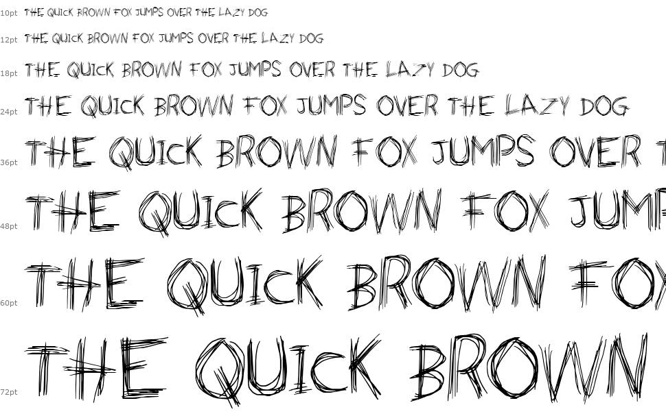 Naughty Scratch font Şelale