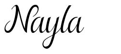 Nayla 字形