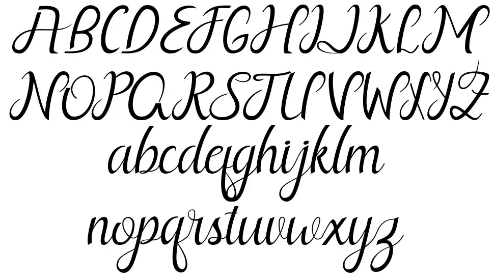 Nayla font specimens