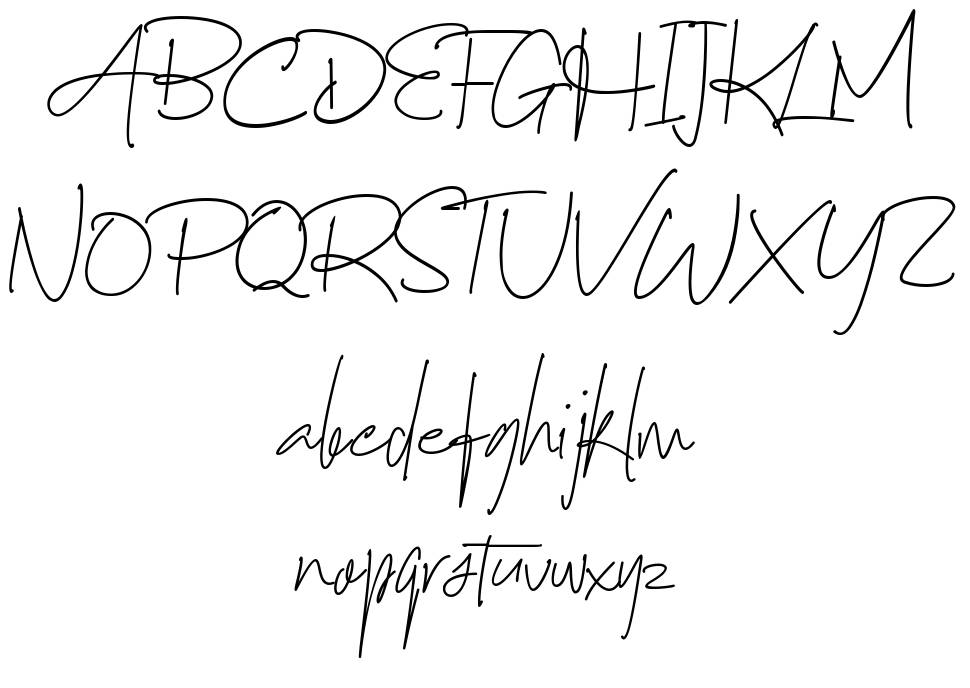Nayla Signattures font Örnekler