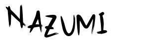 Nazumi 字形