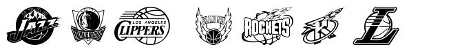 NBA West шрифт