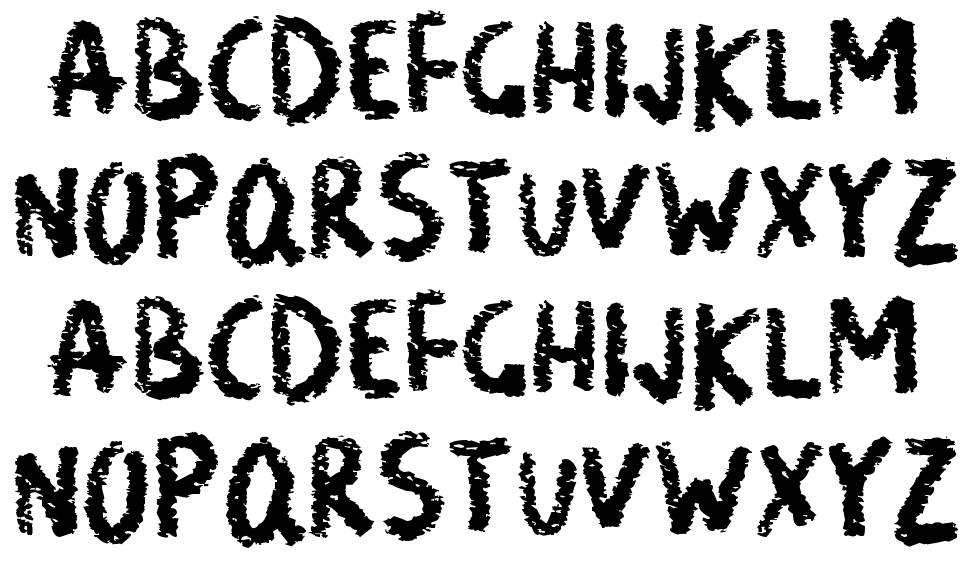 Neat Chalk písmo Exempláře