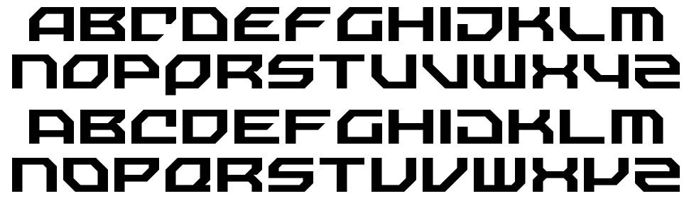 Nechao Sharp font specimens