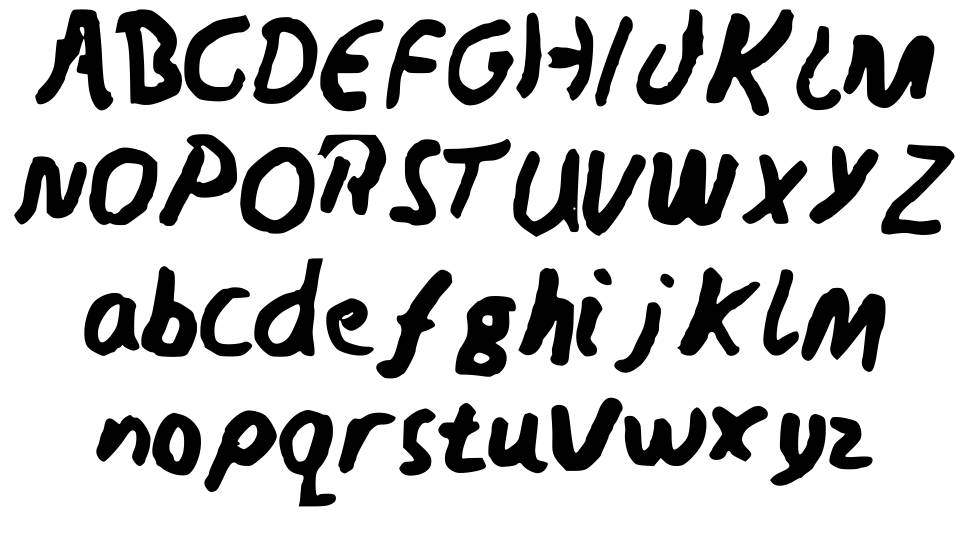 Neds Writing font specimens