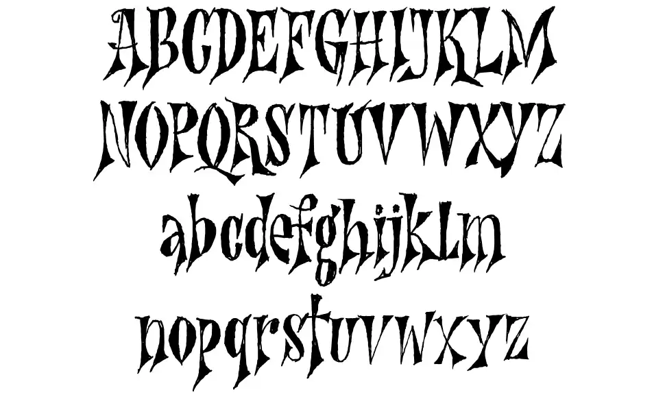 Nefarious font Örnekler