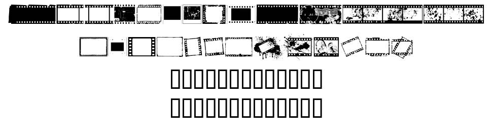 Negative Film font specimens