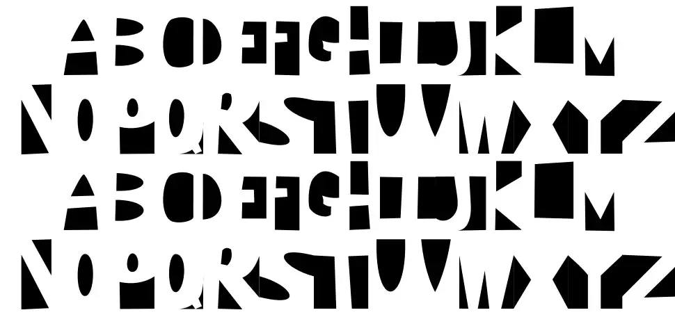 Negatively Positivefont specimens