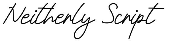 Neitherly Script font