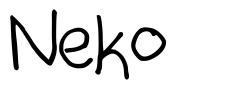 Neko 字形