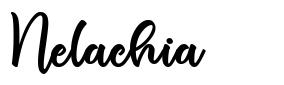 Nelachia font