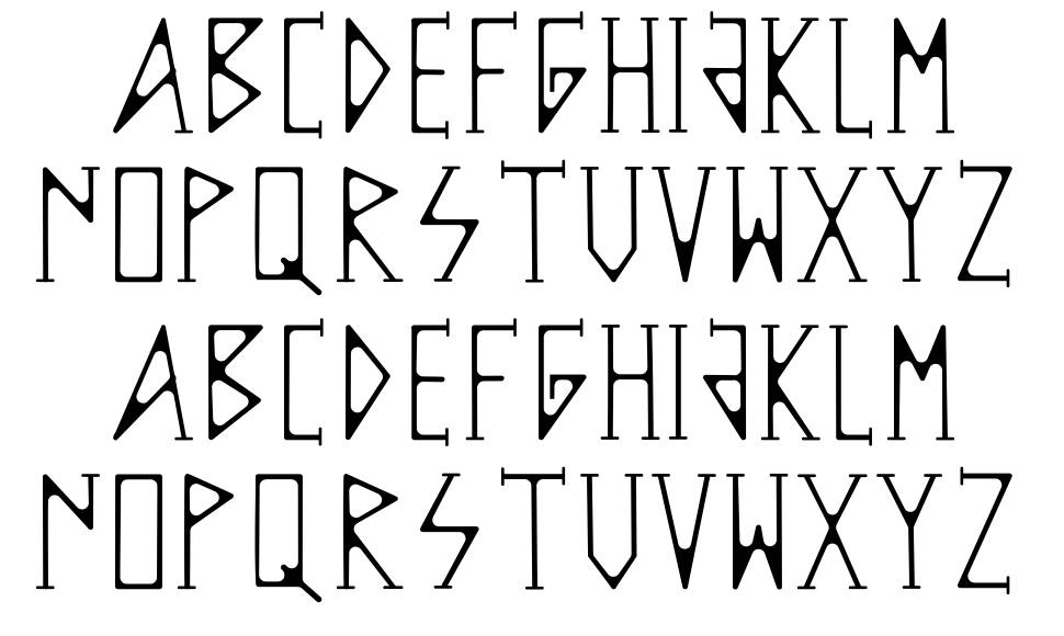 Nemetric font Örnekler