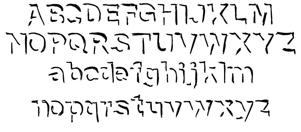 NeNe WeNo Shadow HandWrite font specimens