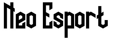 Neo Esport czcionka