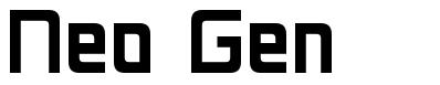 Neo Gen шрифт