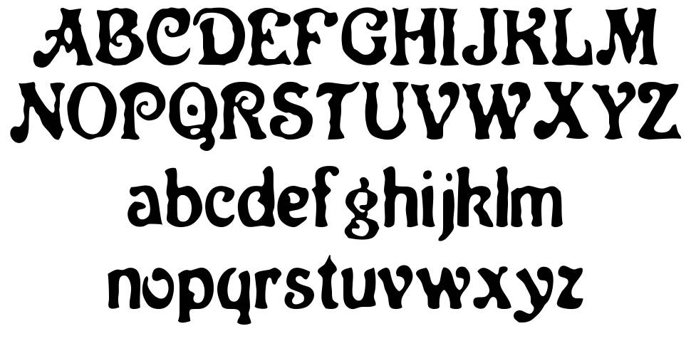 Neo Victorian font Örnekler