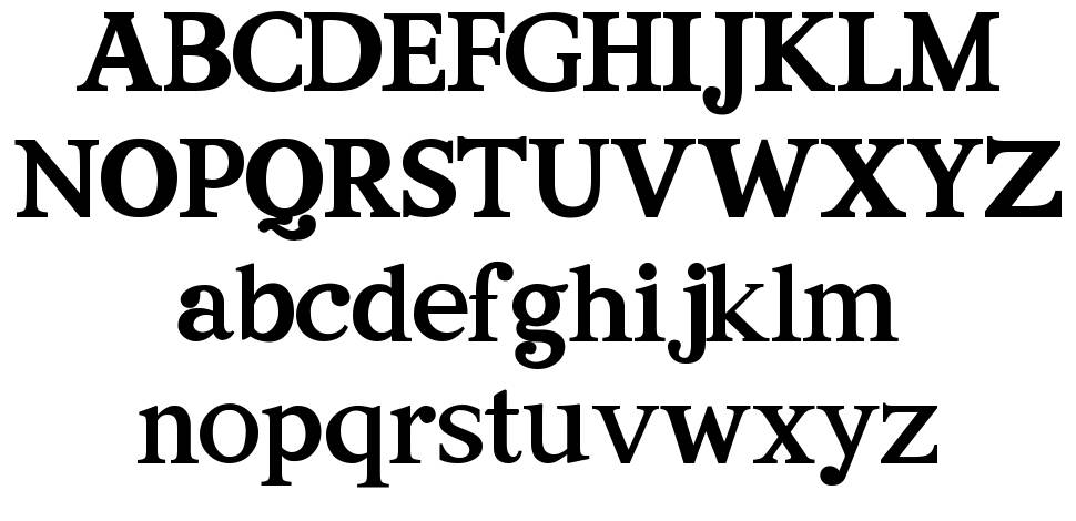 Neogordon font Örnekler