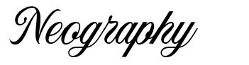 Neography font