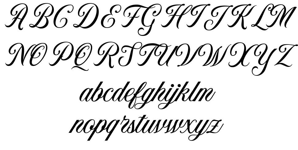 Neography font specimens