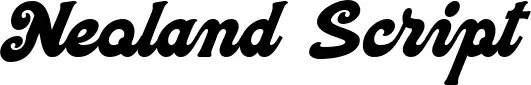 Neoland Script schriftart