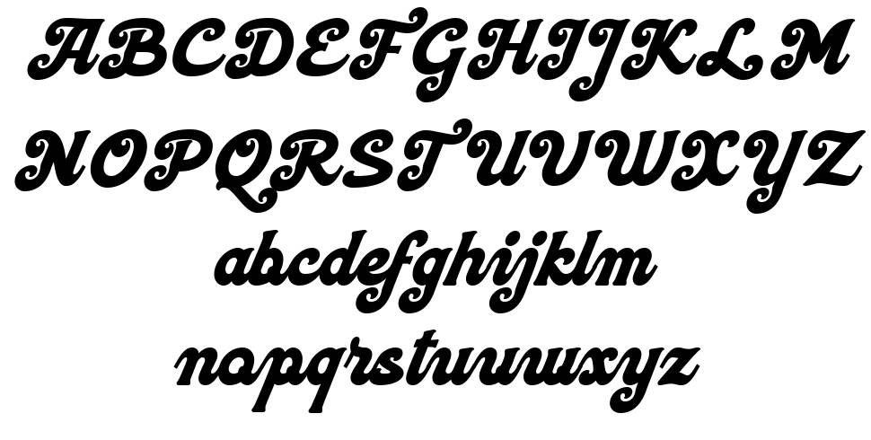 Neoland Script font specimens