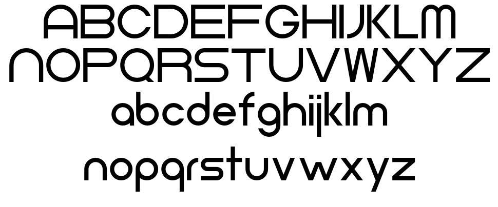 Neometric font specimens