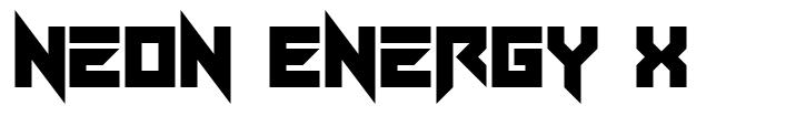 Neon Energy X шрифт