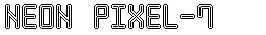 Neon Pixel-7 шрифт