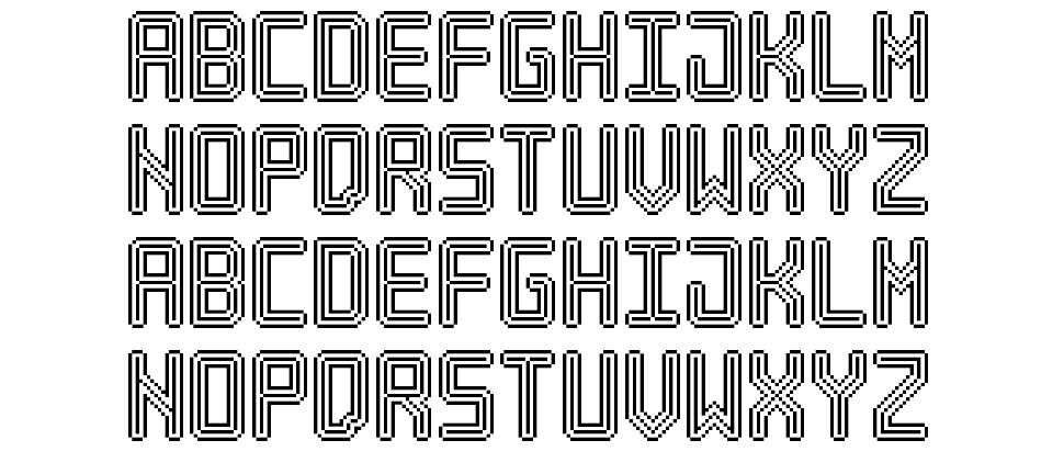Neon Pixel-7 font specimens