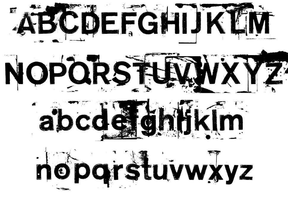 NeoPrint M319 font specimens