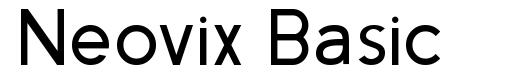 Neovix Basic 字形