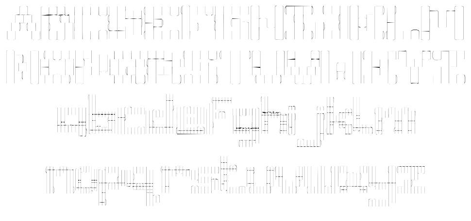 Nermin's Template písmo Exempláře