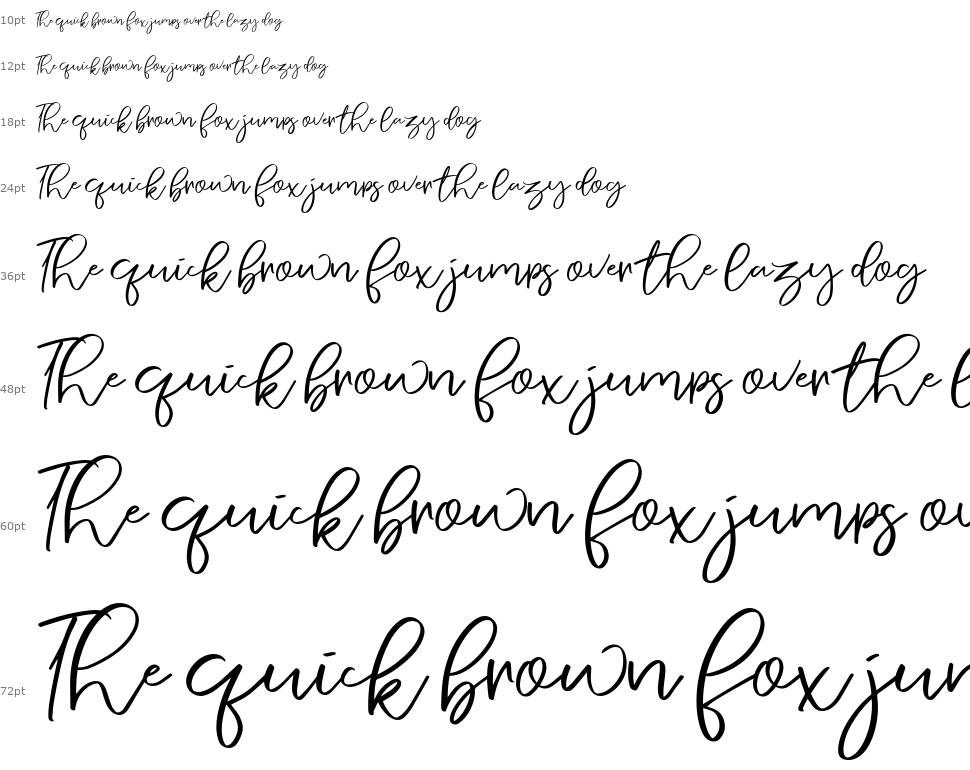 Nermola Script шрифт Водопад