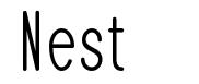 Nest шрифт