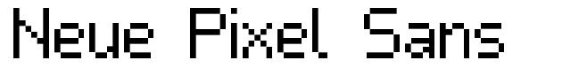 Neue Pixel Sans schriftart