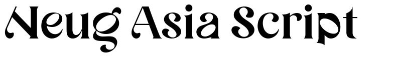 Neug Asia Script czcionka