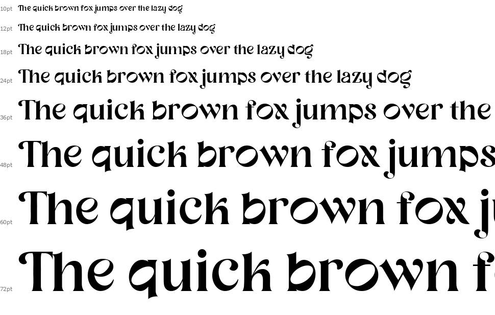 Neug Asia Script font Şelale