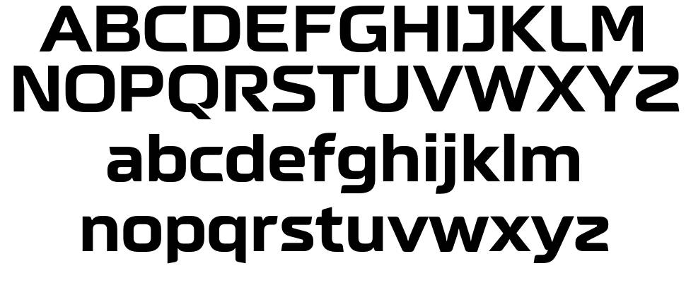 Neusharp font specimens