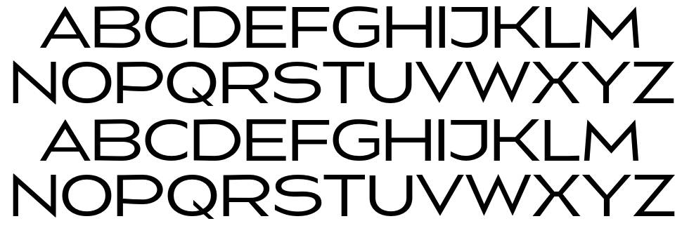 Nevolasty font specimens
