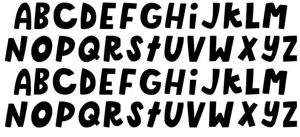 New Adventure font specimens