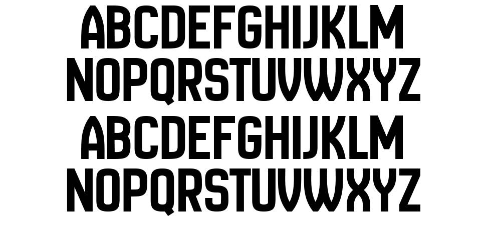 New Amsterdam font specimens