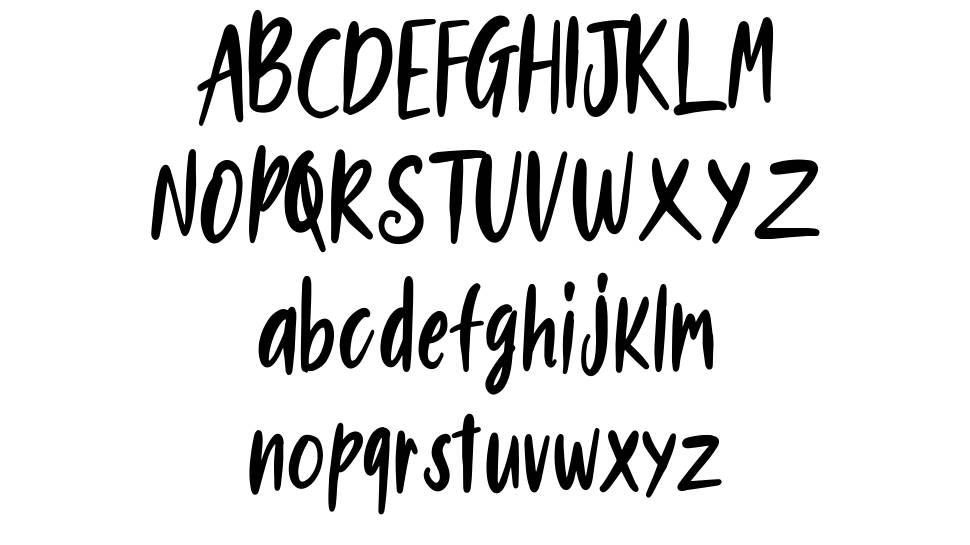 New Bartons font Örnekler