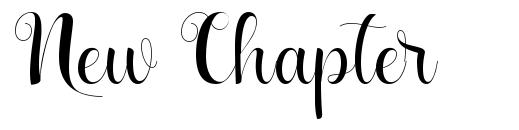 New Chapter font