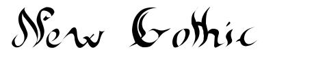 New Gothic font