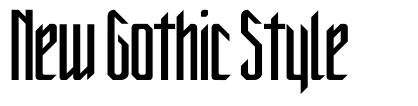 New Gothic Style 字形