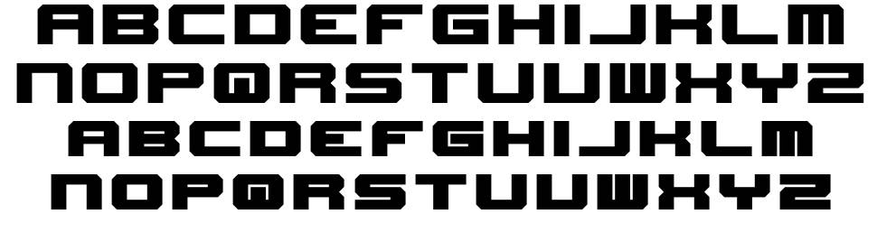 New Horizons font specimens