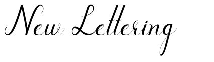 New Lettering font